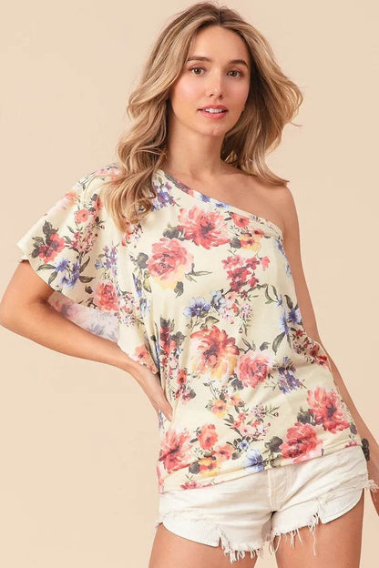 BiBi Floral Printed Jersey Knit Ruffle Sleeve Top BANANA Trendsi a2d6490ab9914057941f9055b55946d2-Max-Origin