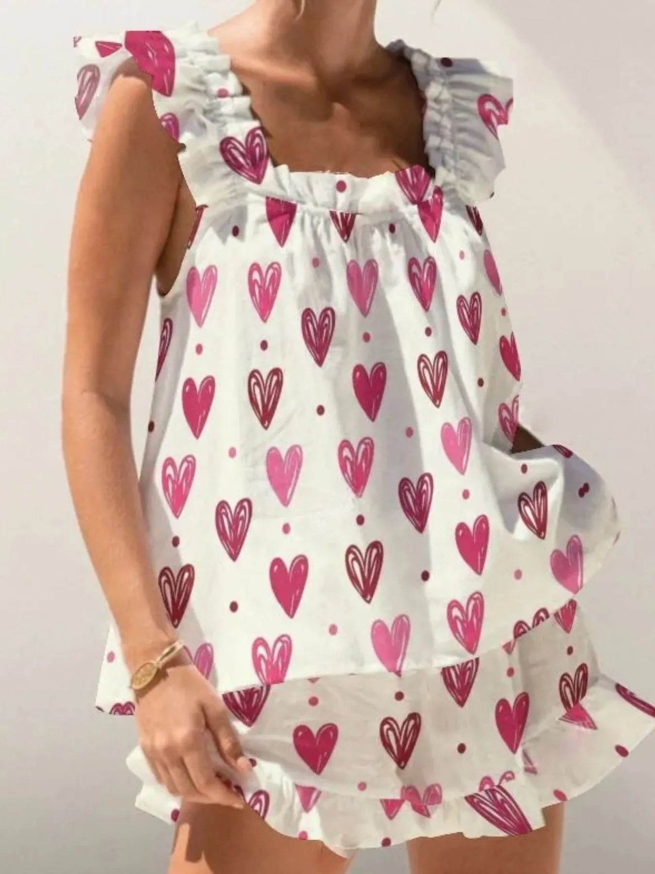 Ruffled Striped Tank and Shorts Set Trendsi a327074e-06fa-472d-b652-d5c1b4dae7c6-Max-Origin