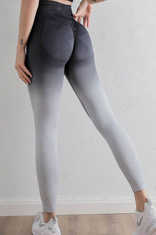 Gradient High Waist Sports Leggings Trendsi a343e5e3273a4e1796534a7296cf3ff8-Max