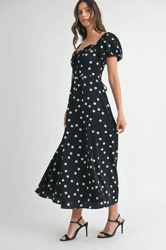MABLE Polka Dot Puff Sleeve Midi Dress Trendsi a4667873decb4257ad341ccf8ca59da2-Max-Origin