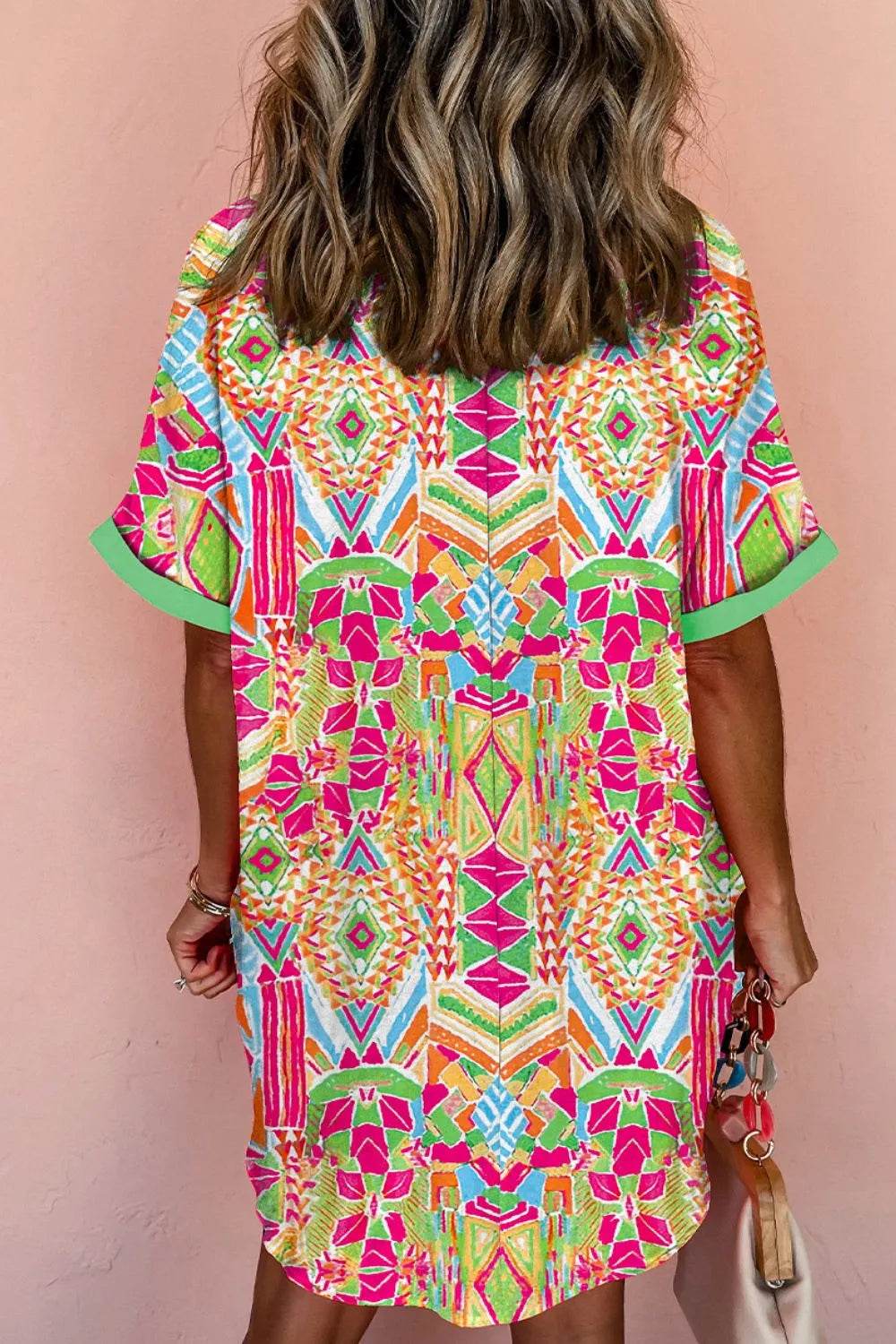 Printed Button Down Short Sleeve Dress Trendsi a49779c2-b4e5-42ac-a305-e37f5d5503b6-Max-Origin