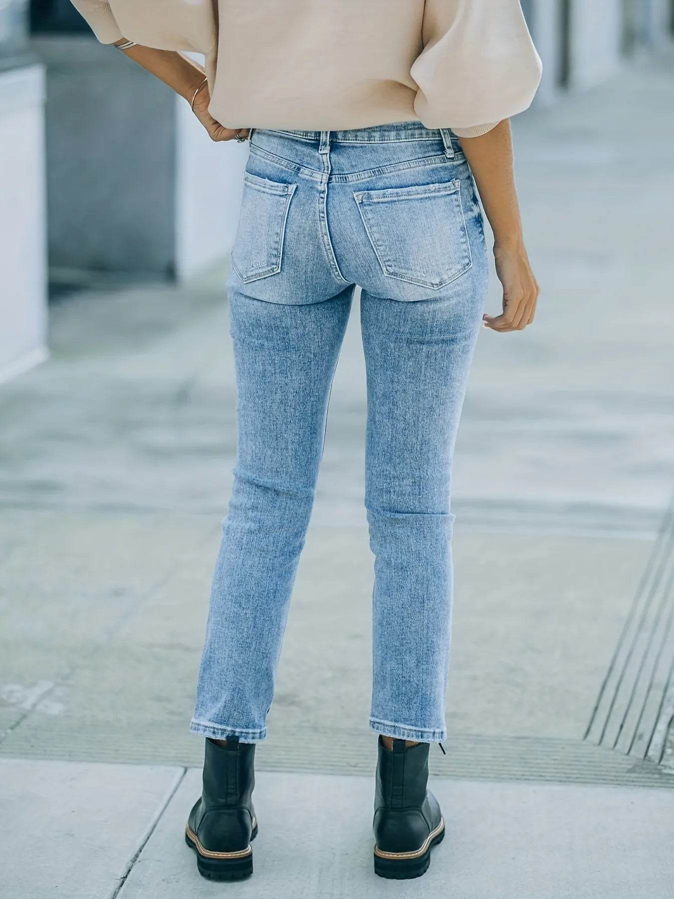 Distressed High Waist Jeans Trendsi a4a005ee10a34d91886dfc589037d2e3-Max-Origin
