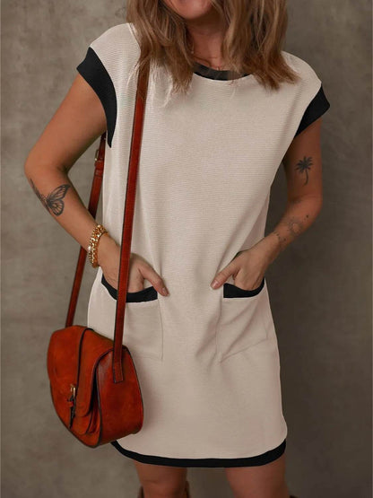 Round Neck Cap Sleeve Mini Dress Trendsi a4b45276-1e38-4cd6-95ca-af86130640b8-Max-Origin