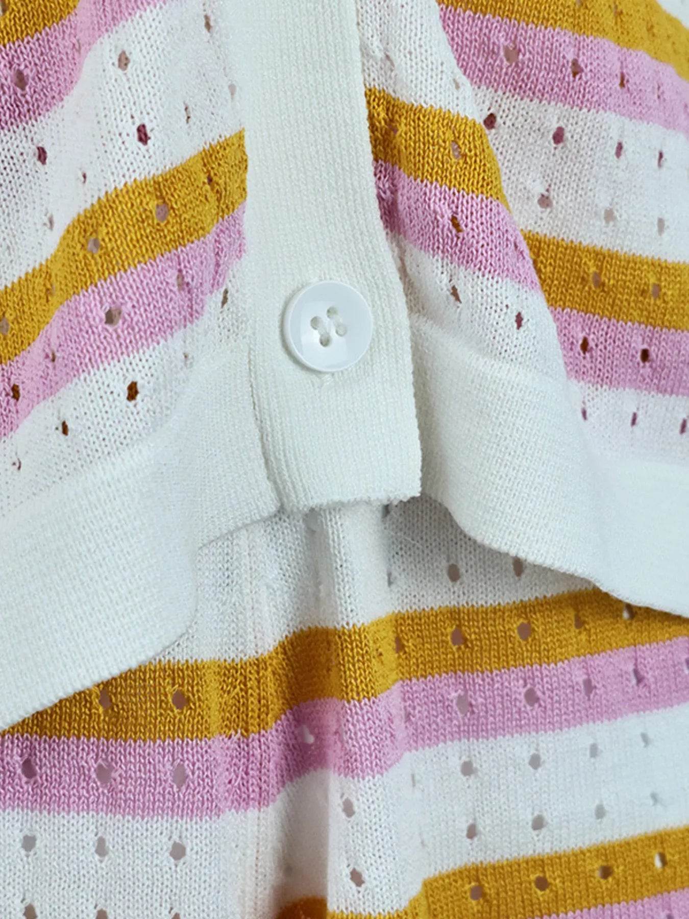 Striped Eyelet Button Up Shirt and Shorts Set Trendsi a4d6a4555e174b1d9018ff2bd2c50f30-Max-Origin