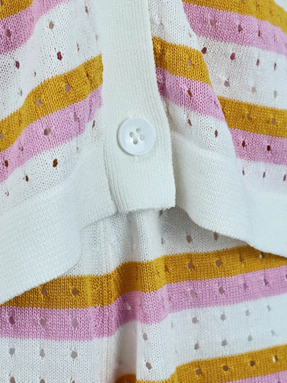 Striped Eyelet Button Up Shirt and Shorts Set Trendsi a4d6a4555e174b1d9018ff2bd2c50f30-Max-Origin