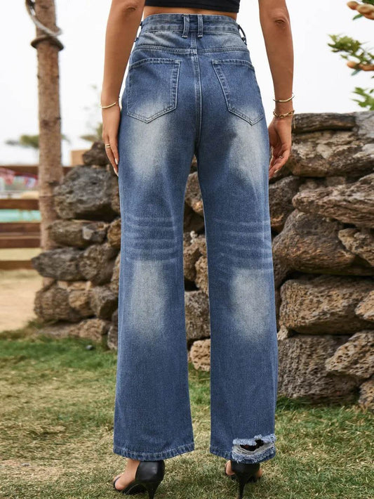 Distressed Jeans with Pockets Trendsi a4fbb0d7-7218-42e2-9368-794fdb1528c9-Max