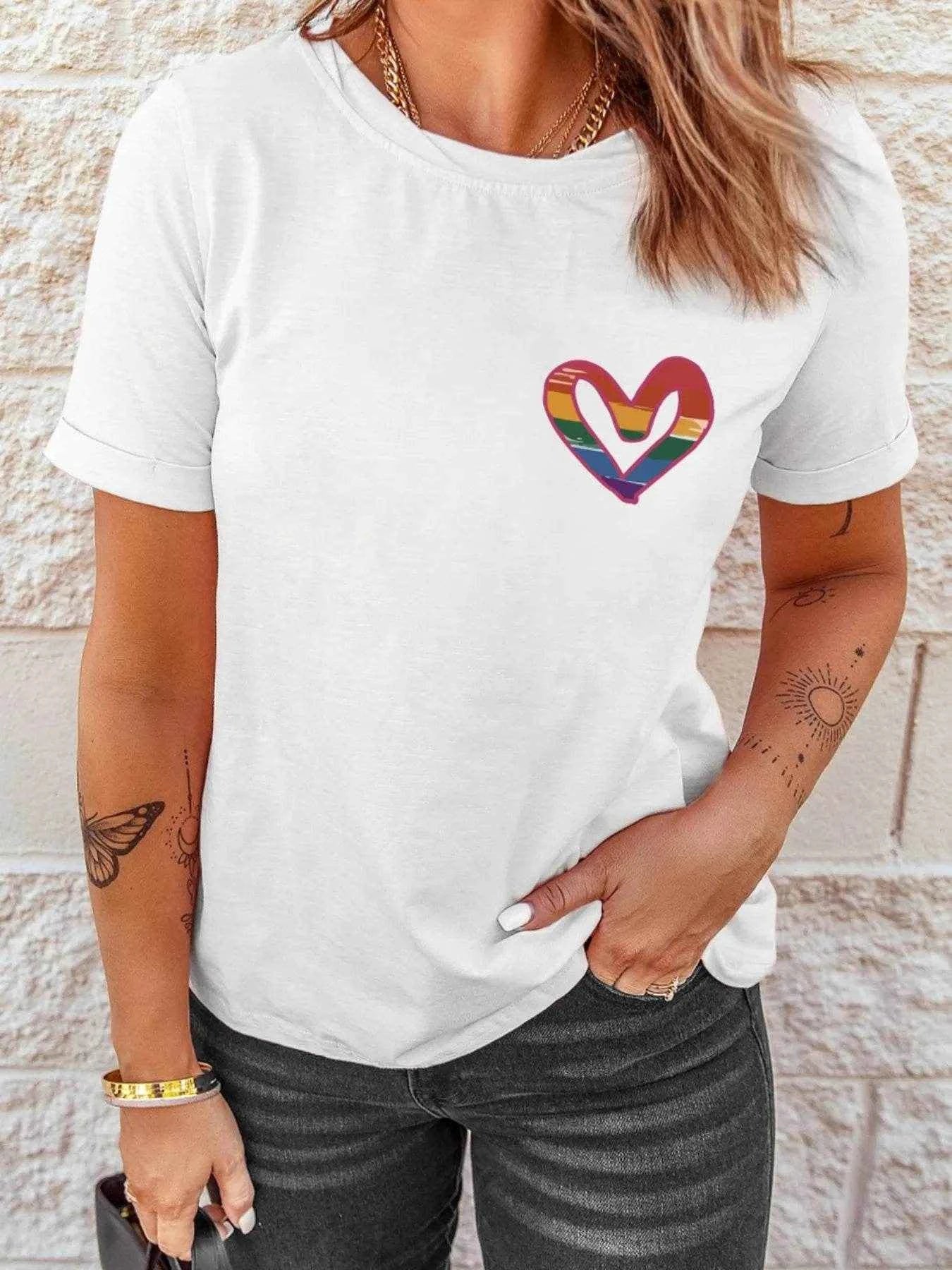 Letter Round Neck Short Sleeve T-Shirt Trendsi a513b1ec-a5d7-4a72-8eba-f591d718efce-Max-Origin