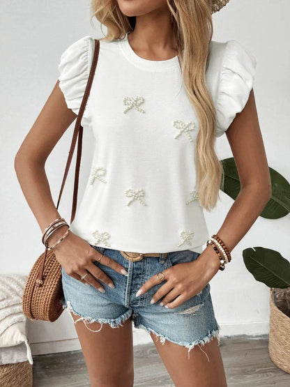Pearl Bow Puff Sleeve T-Shirt Trendsi a5eceade-9f18-41aa-847e-f84b88016586-Max-Origin