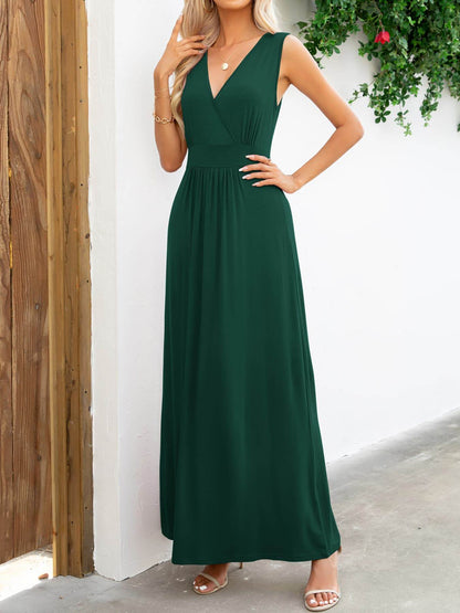 Surplice Neck Sleeveless Maxi Dress Trendsi a6245610b4e04544877925c1b36d081d-Max