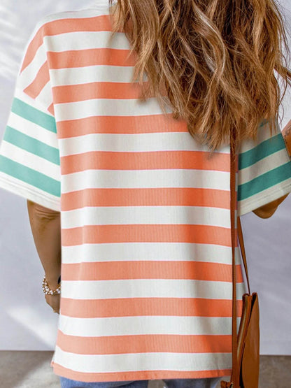 Striped Oversized Short Sleeve T-Shirt Trendsi a6a3a5cf-e27e-49c5-8719-ad40712d35cc-Max-Origin