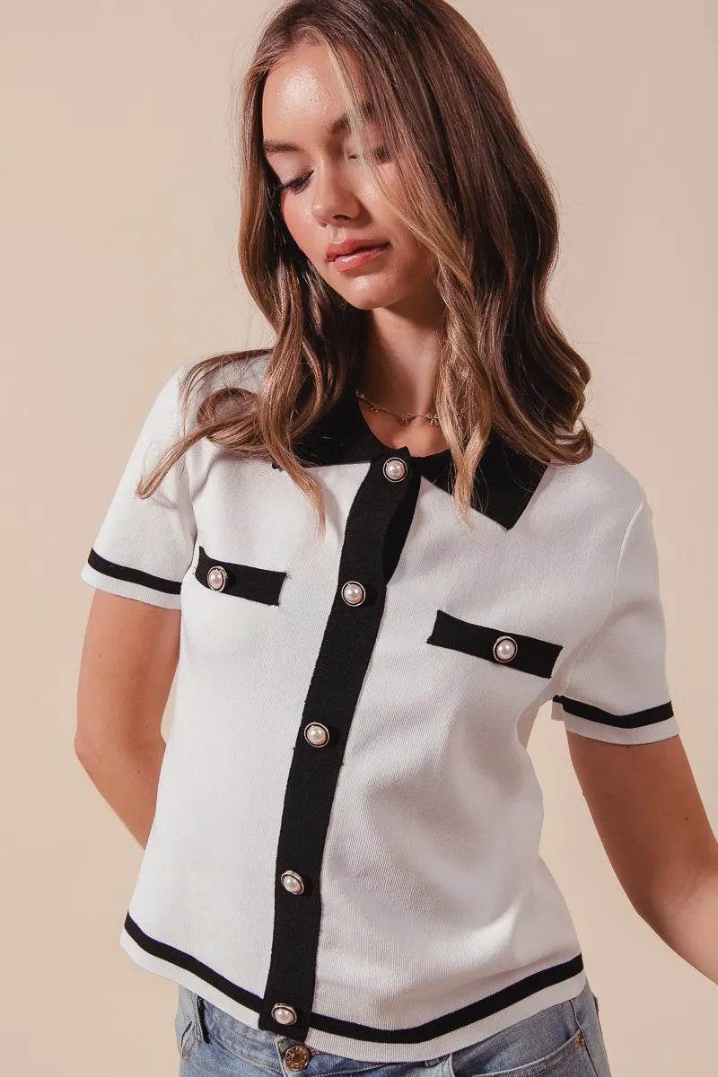 SO ME Button Down Knitted Sweater Shirt Top Trendsi a70ab7f249574ea08c57822df366a07c-Max-Origin