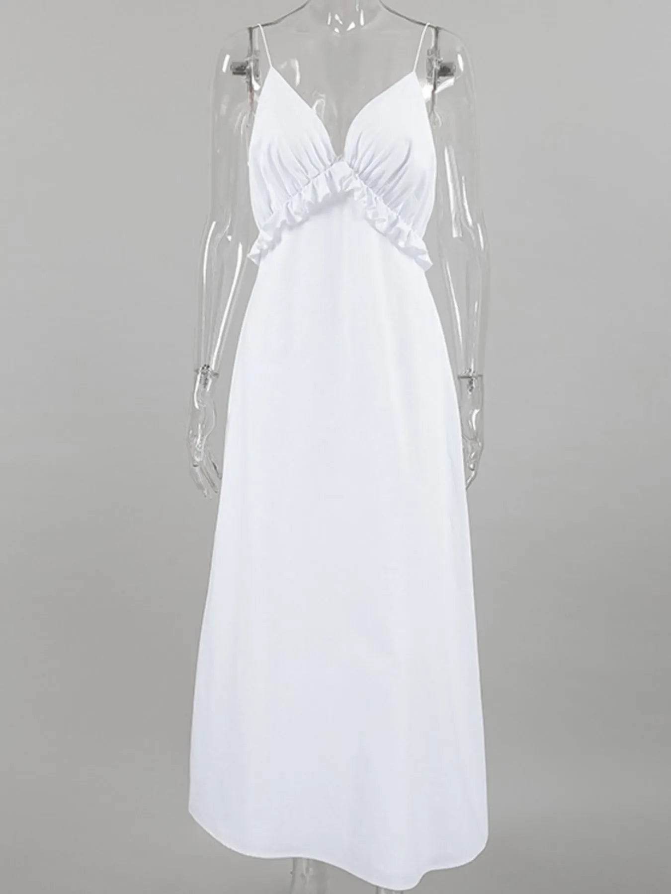Ruffled V-Neck Maxi Dress Trendsi a72fb7be-e33b-410f-98cf-47234abeca4a-Max-Origin