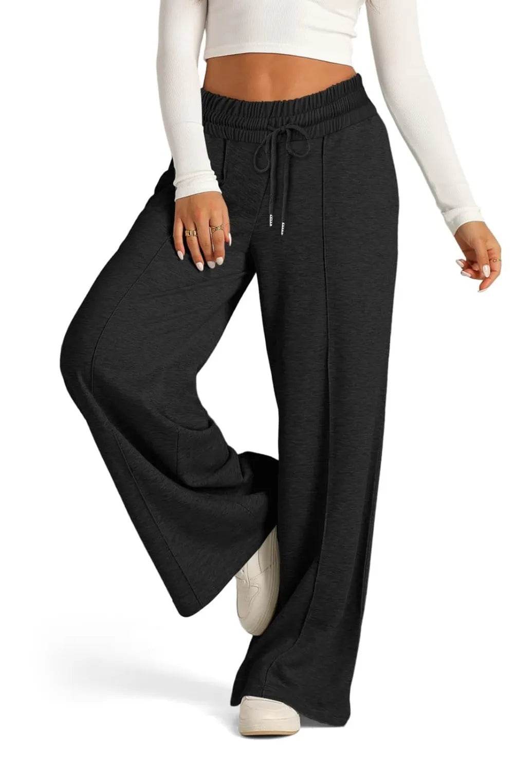 Drawstring Elastic Waist Wide Leg Pants Trendsi a74c84e5-6bef-411b-8c95-626daedd6cfb-Max