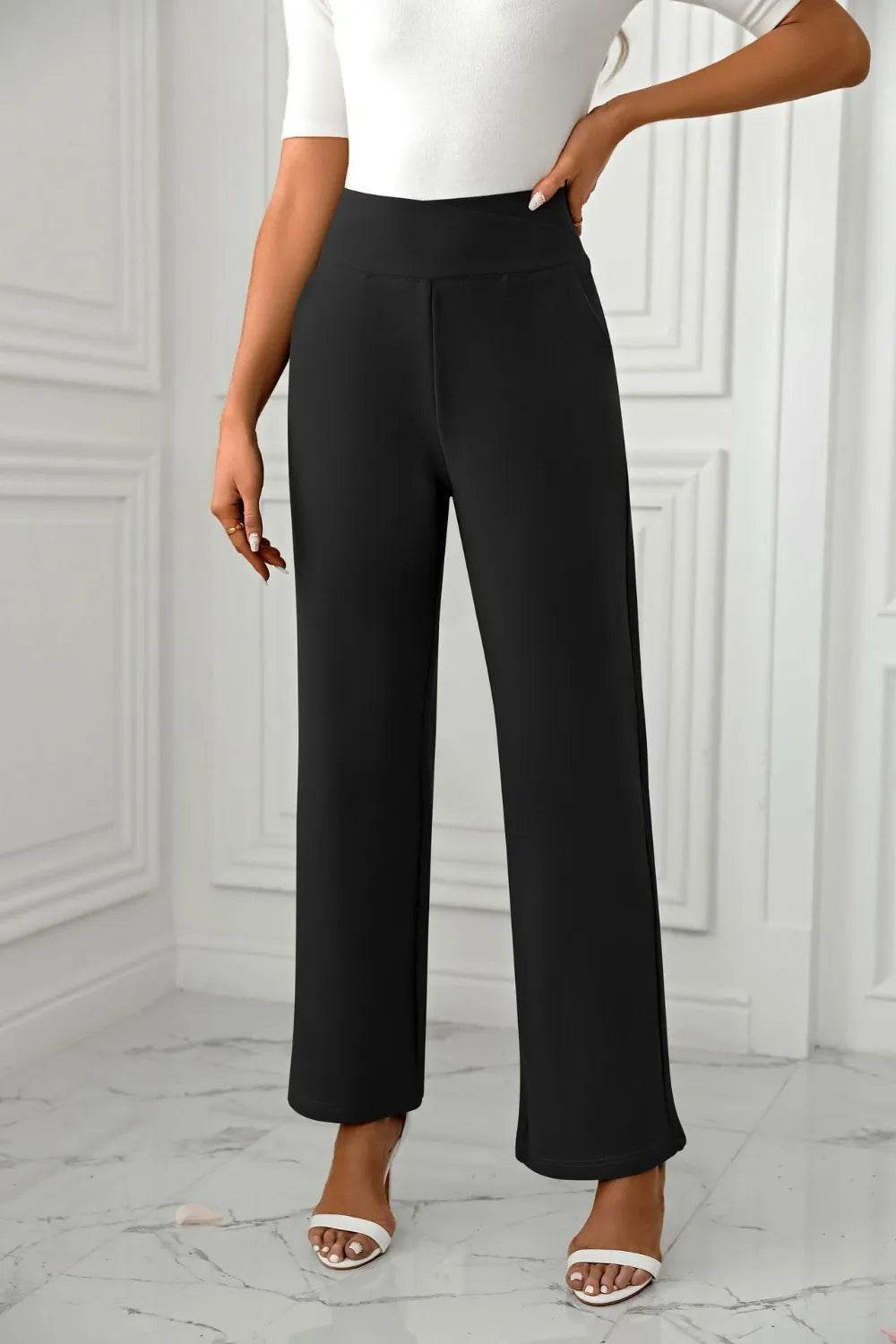 High Waist Straight Leg Pants Trendsi a74f30d6-bb25-4154-bae3-dd8942b3e80a-Max