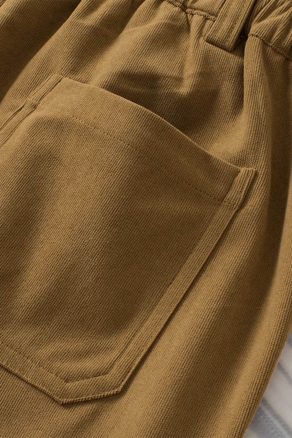Half Elastic Waist Straight Pants Trendsi a76c9ac7-4c6c-466b-96e1-d807f86d472e-Max