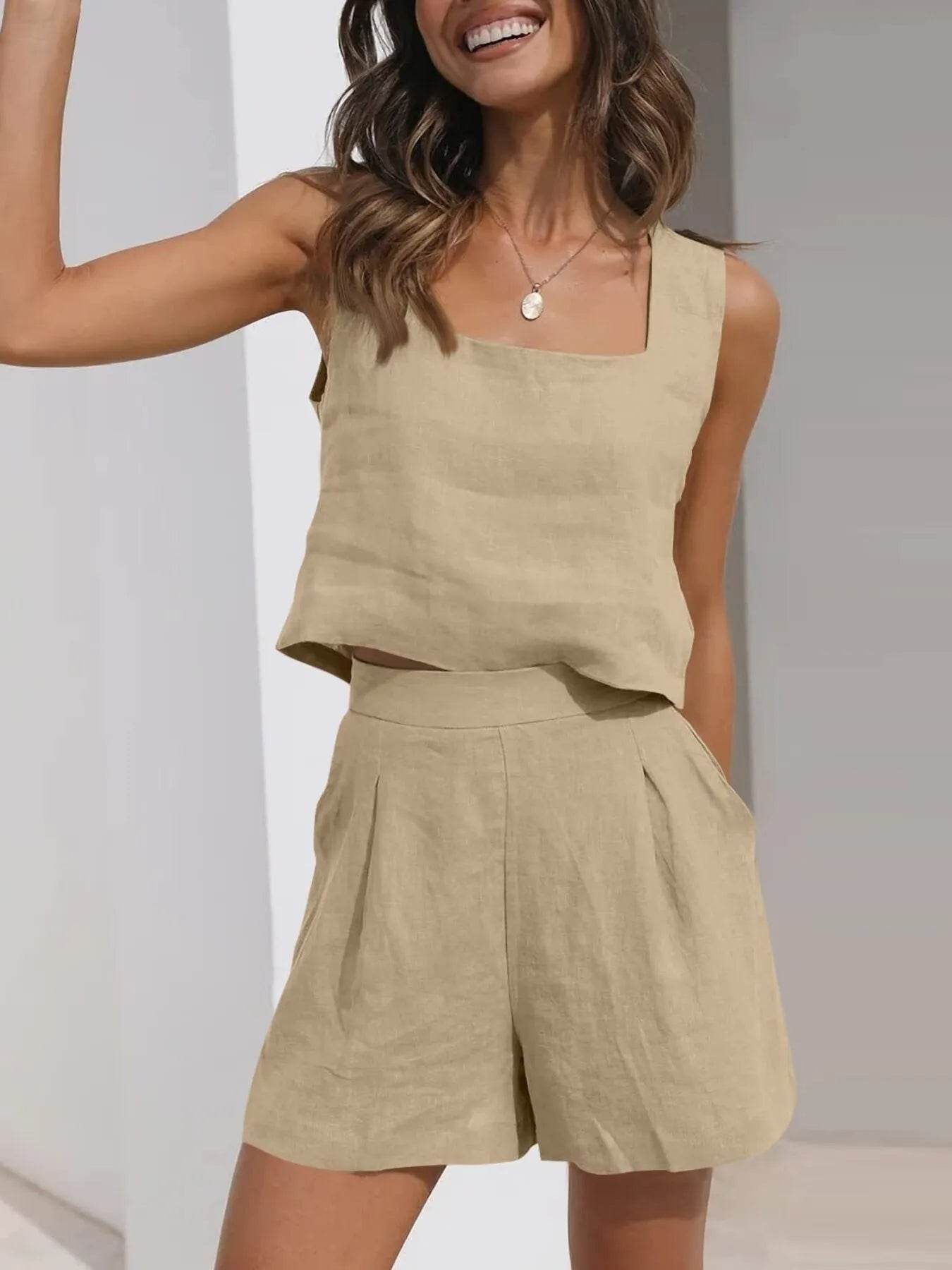 Square Neck Tank and Shorts Set Trendsi a78a3d4ccc6948ecbe66128d0305cd74-Max-Origin