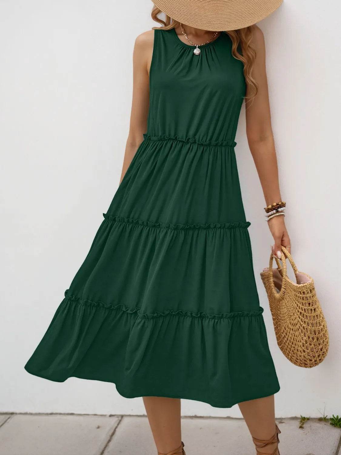 Frill Tiered Midi Dress Trendsi a7a6af1d-302f-440a-9b86-a6baf7698b8b-Max-Origin