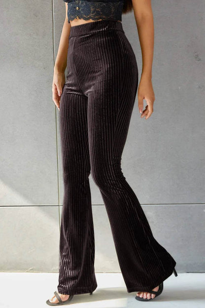 Ribbed High Waist Flare Pants Trendsi a7aa369f-8958-4a13-bdea-6e4797c28998-Max