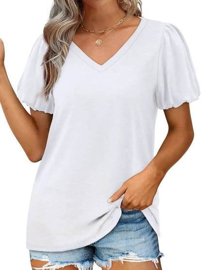 V-Neck Puff Sleeve Casual T-Shirt Trendsi a83e6369c78c4059befdd380711b8cdc-Max-Origin