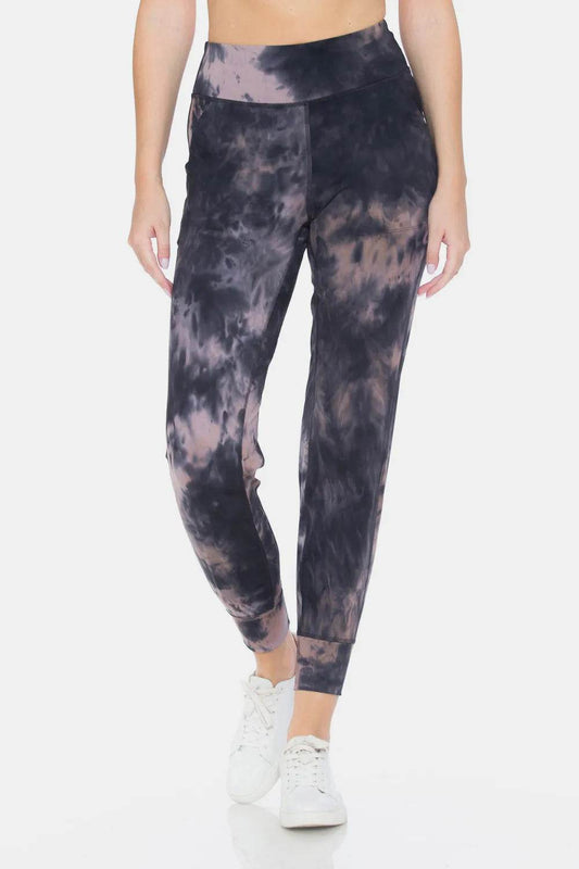 Leggings Depot Tie-Dye High Waist Cropped Leggings MULTI Trendsi a88d95cf-4043-409f-8d69-1f1e2b714192-Max