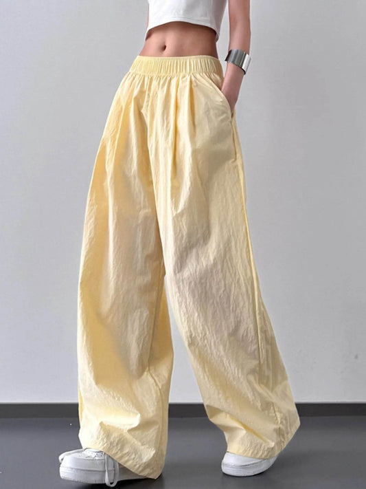 Wide Leg Elastic Waist Pants Yellow Trendsi a89494b7-1cc2-4935-bb80-0f773313aa23-Max-Origin