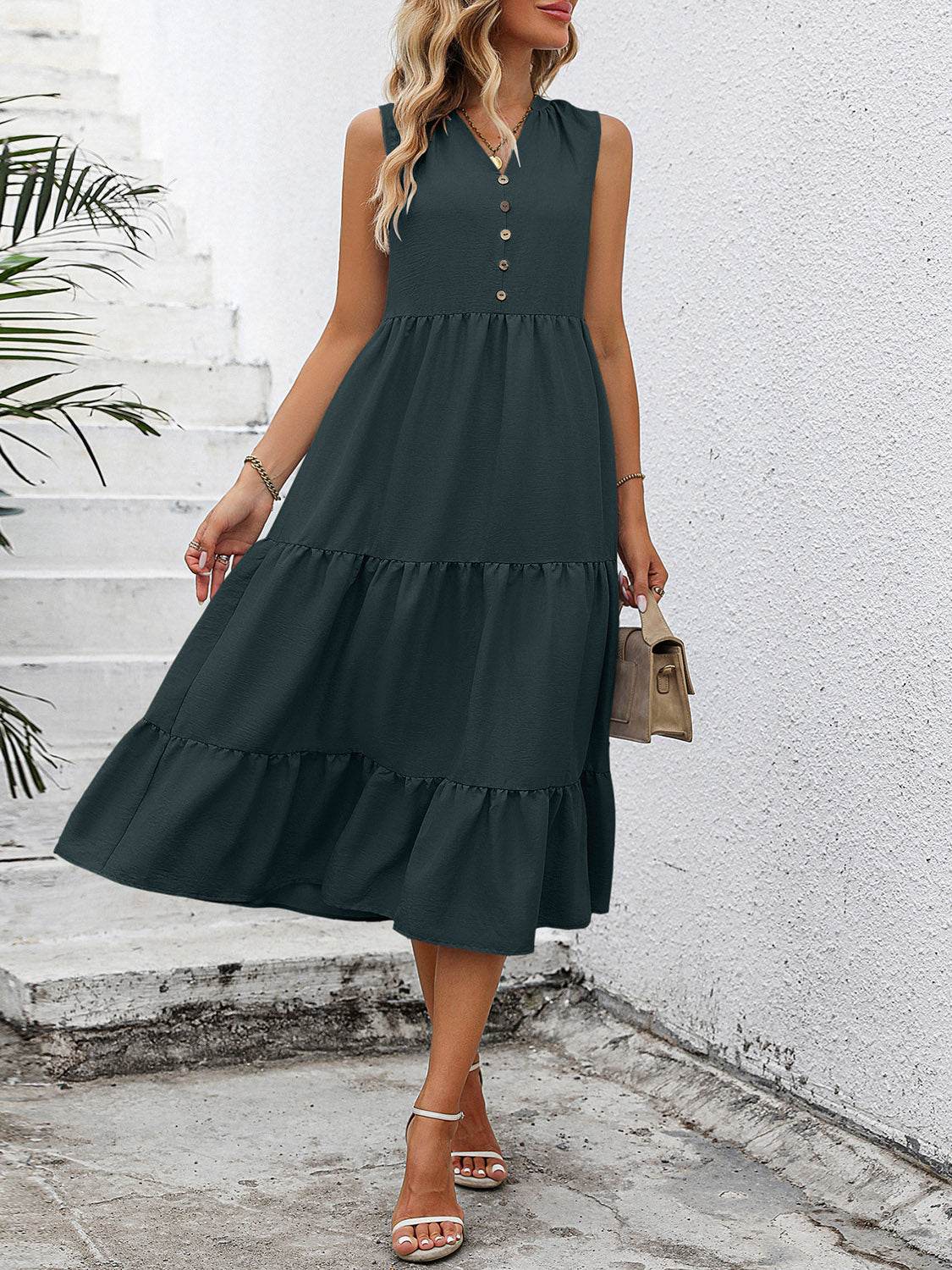 V-Neck Sleeveless Tiered Dress Trendsi a8c3ce7d70184959978c642bedb1d3e3-Max