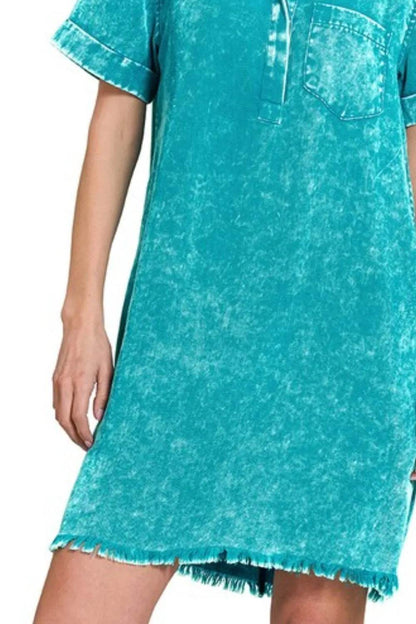 Zenana Tencel Mineral Washed Collared Shirts Dress Trendsi a8e02a5c-7b69-4bd5-877a-6400357d4a76-Max-Origin