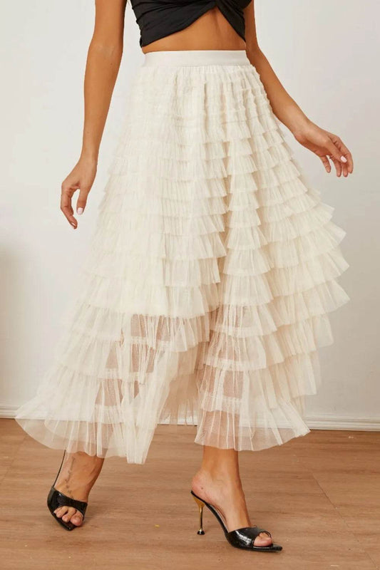 Ruched High Waist Tiered Skirt Trendsi a8f2dd87-3882-4a92-a07e-791d9556adf2-Max