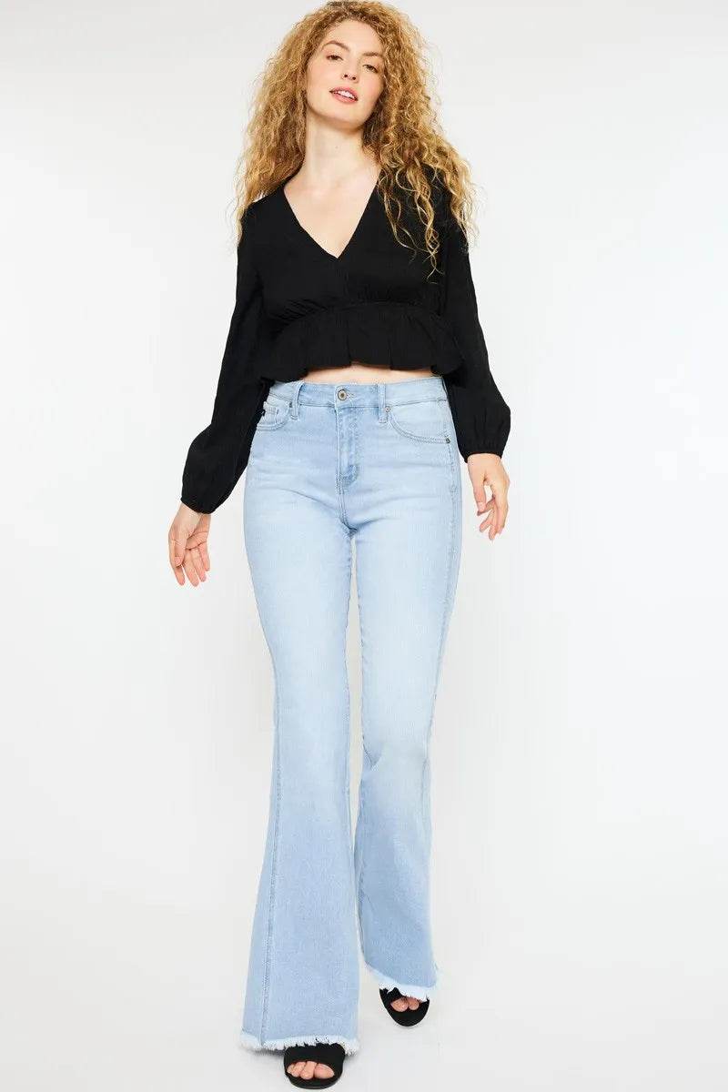 Kancan High Rise Curvy Flare Jeans Trendsi a9053bcc74b44c2ca5926718b605d86c-Max-Origin