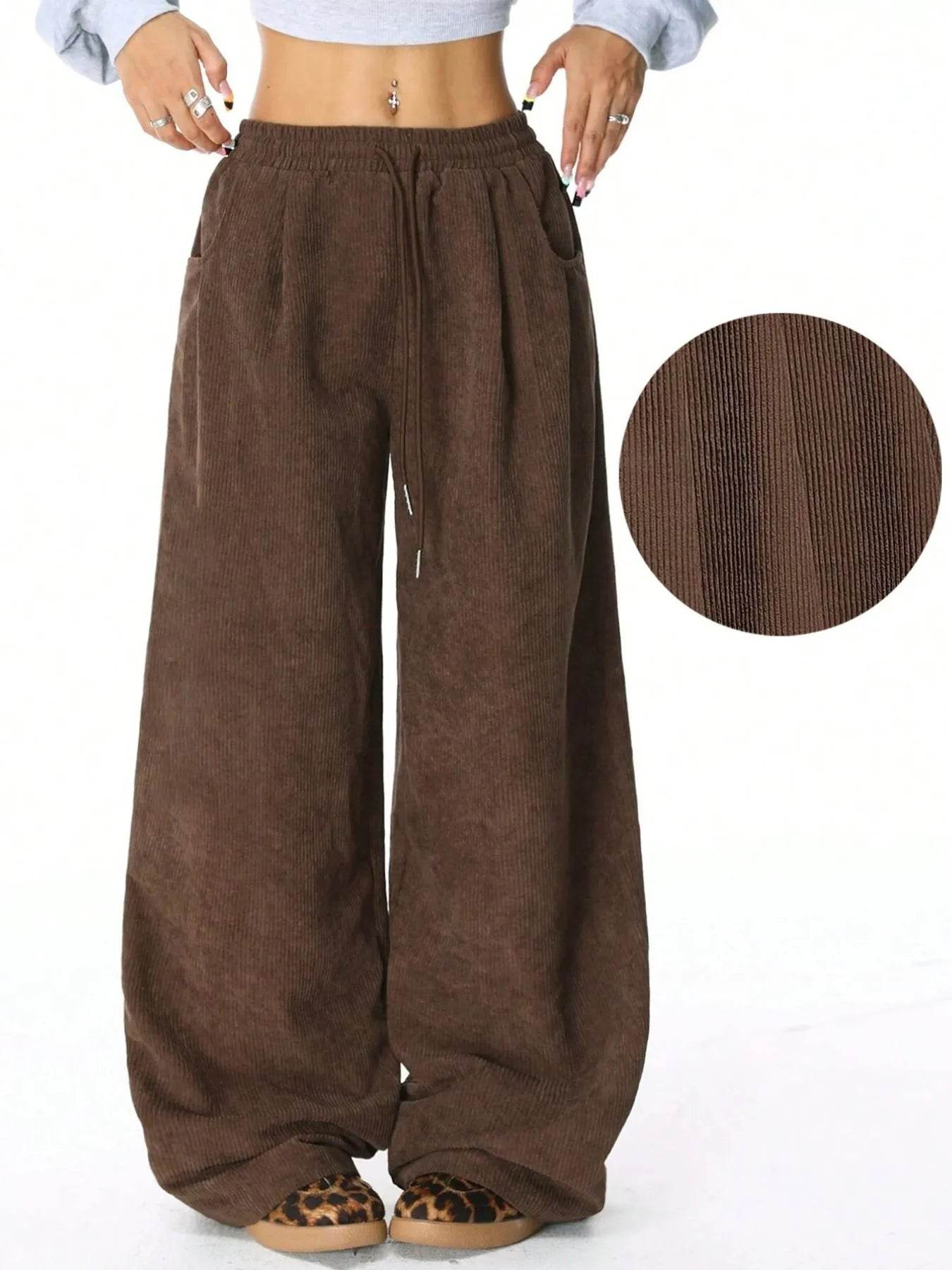 Drawstring Wide Leg Pants Brown Trendsi a941f743-3e88-43b4-b522-7ce48506af0b-Max-Origin