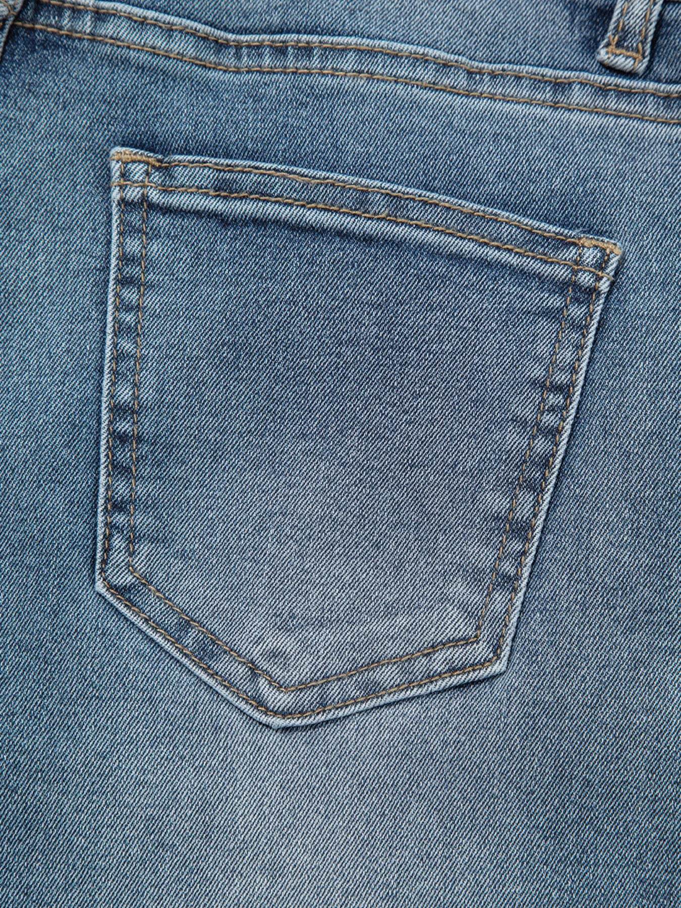 Distressed Ankle-length Straight Jeans Trendsi a97bfc238d3948b685b66c9a44705c3c-Max-Origin