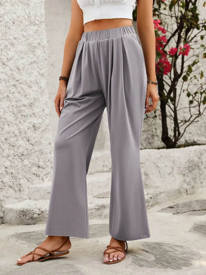 Elastic Waist Wide Leg Pants Trendsi a9d1e335-e285-4aee-98e2-634fb8b78e2f-Max