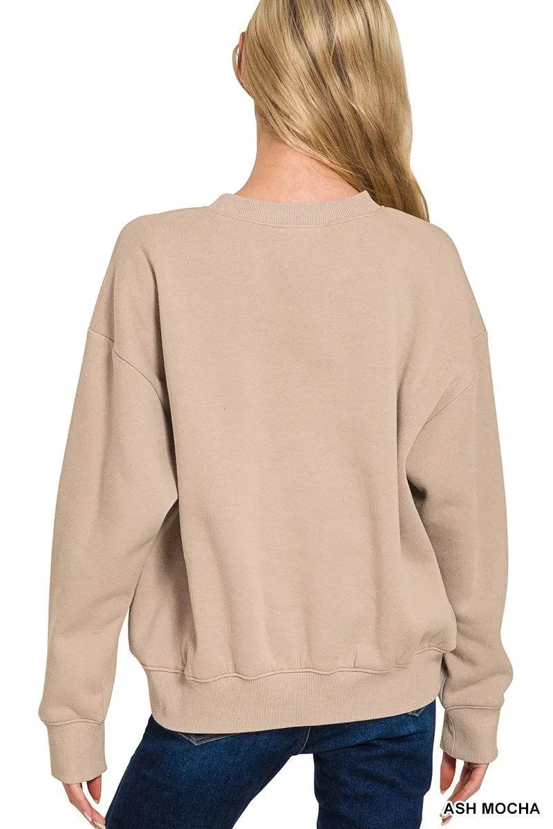 Zenana Fleece Long Sleeve Sweatshirts & Shorts Set Trendsi a9efc600d87545f9b12bc132a0dd93fc-Max-Origin