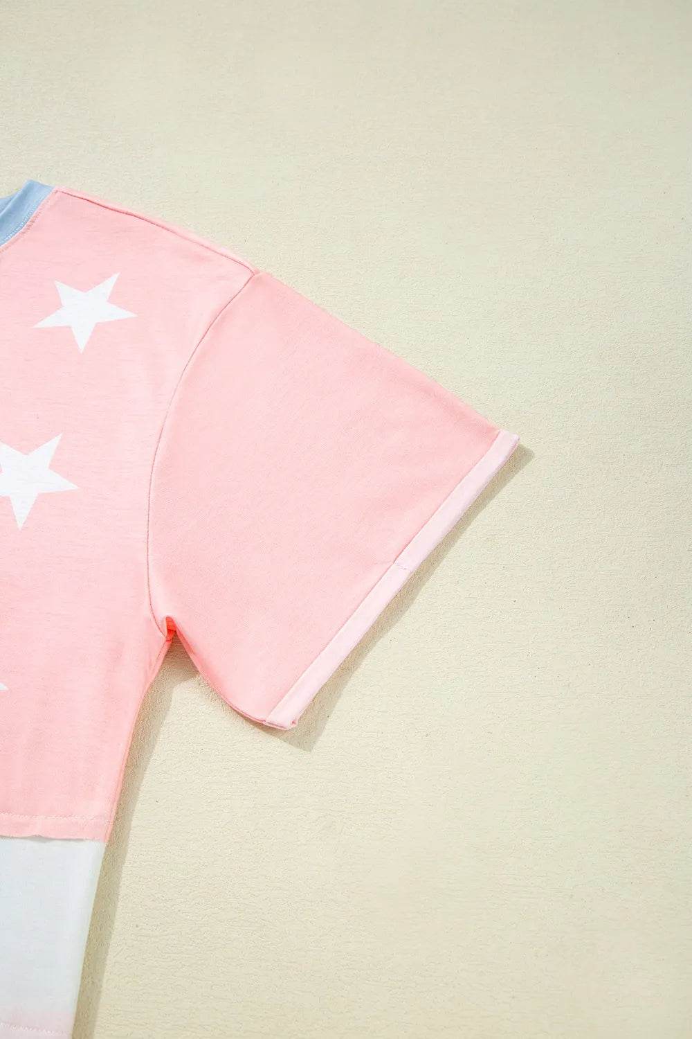 Patriotic Star Color Block T-Shirt Trendsi aa598662-c705-41c4-8a79-f01455b48440-Max-Origin