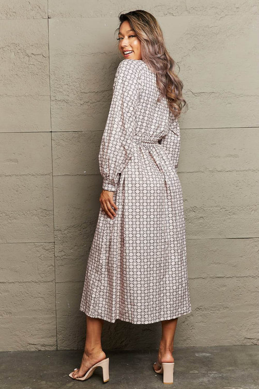 Perfee Printed Tie Waist Long Sleeve Dress Trendsi aacf73ebc3ff40e1b7870ac31b661f3c-Max
