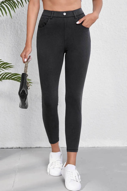 High Waist Jeans with Pockets Trendsi aaee74fa-d8de-45f6-9a60-d3b1aa368588-Max
