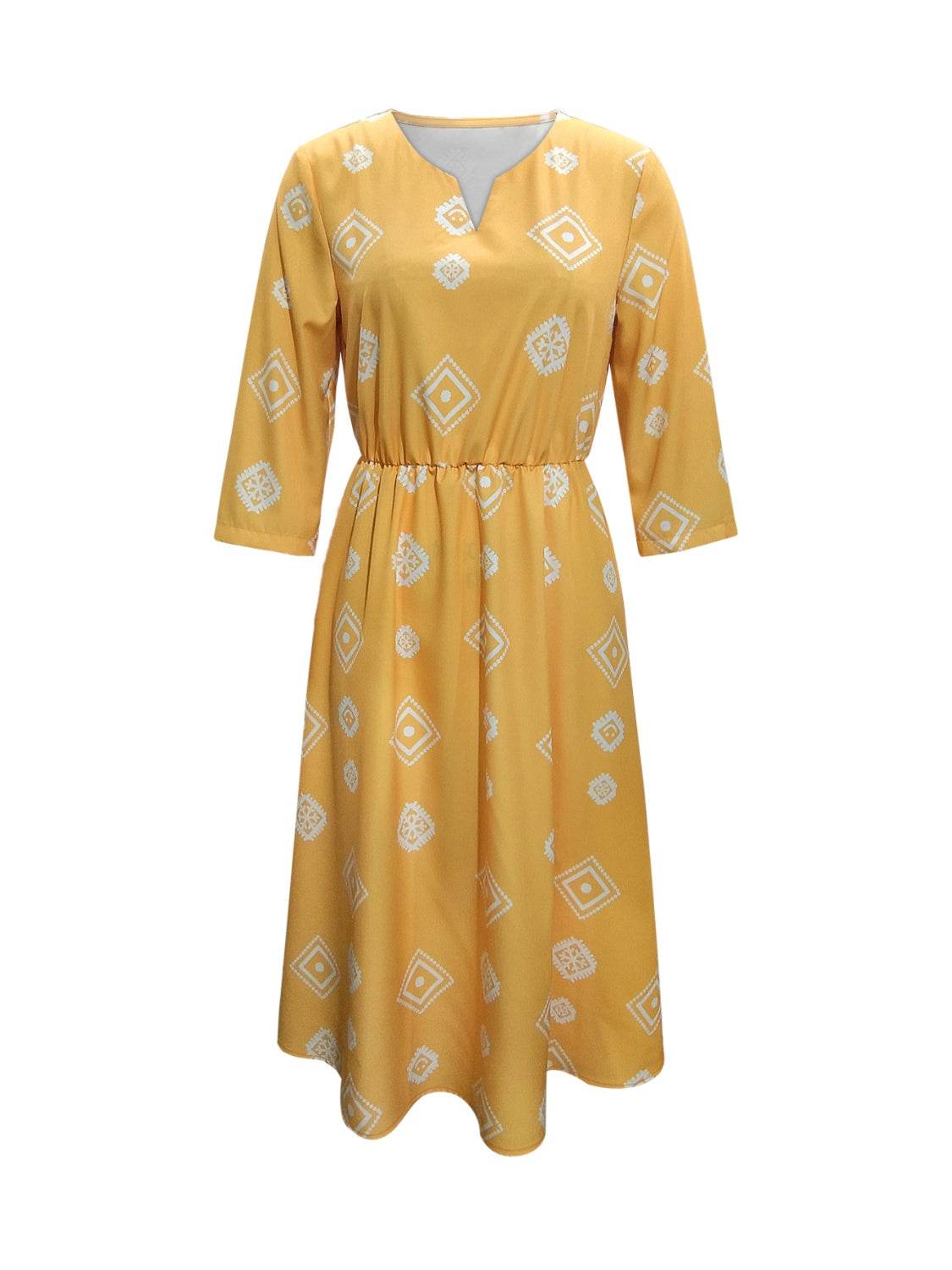 Geometric Notched Neck Dress Trendsi ab0526b4d97d45b7a6ed1da85e0c788f-Max