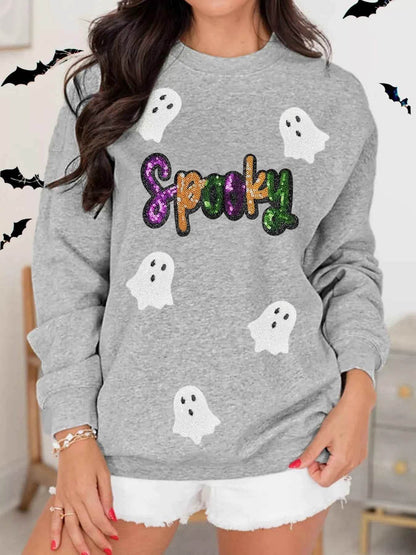 Halloween Spooky Ghost Sequin Sweatshirt Gray Trendsi ab3927bc32634d50a4dc138f4a5dbf1c-Max-Origin
