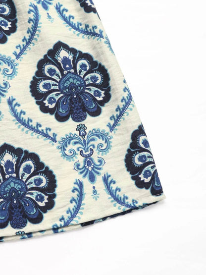 Printed V-Neck Cap Sleeve Dress Trendsi abc9dc9c-3c7e-46eb-818f-bd6f49e71f16-Max-Origin