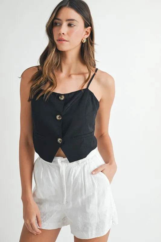 MABLE Linen Mix Button Down Tank Top Black Trendsi abe4c8c9d2464f50a83e23e53539a491-Max-Origin