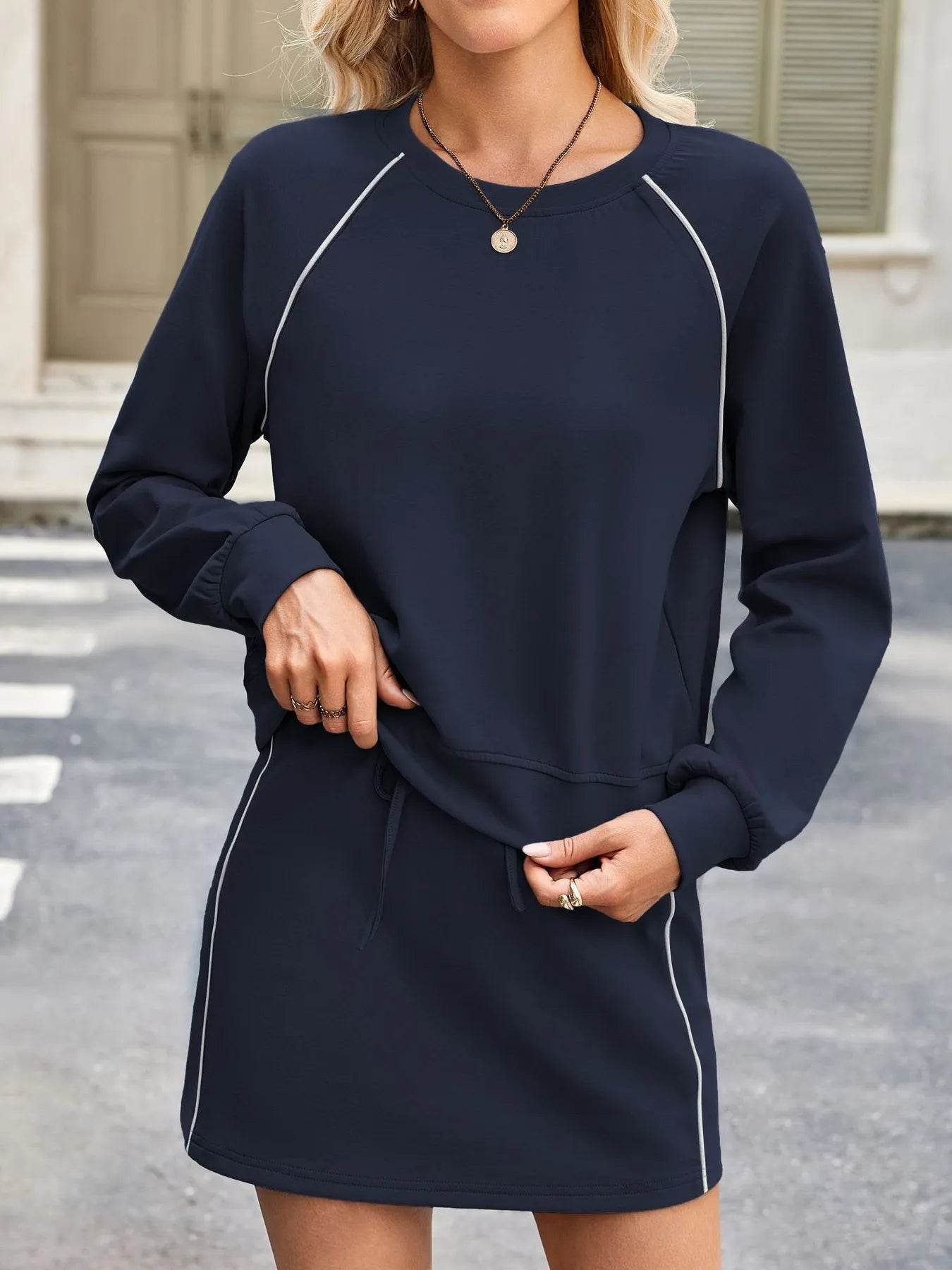 Round Neck Raglan Sleeve Top and Skort Set Dark Navy Trendsi ac4e8e3a15fb4a038e4970ce3adaf7dd-Max-Origin