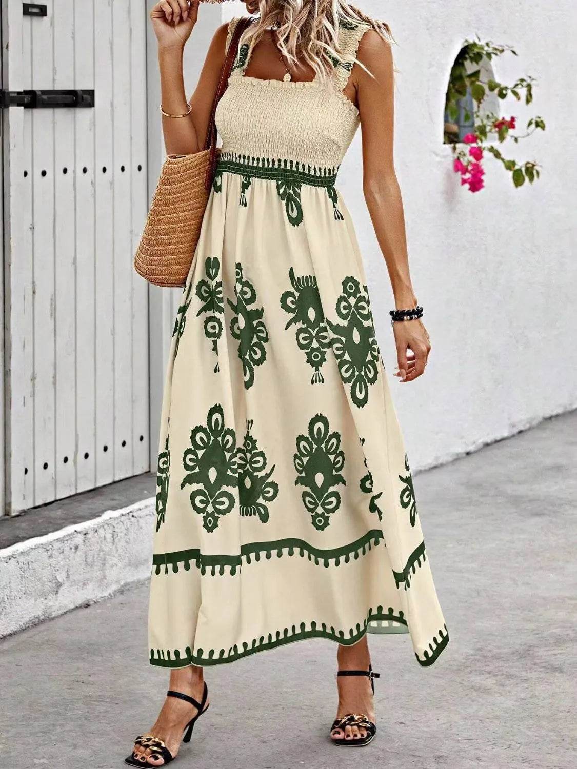 Smocked Printed Wide Strap Maxi Dress Moss Trendsi ac724817-adad-4577-b60d-563afd9eb912-Max-Origin