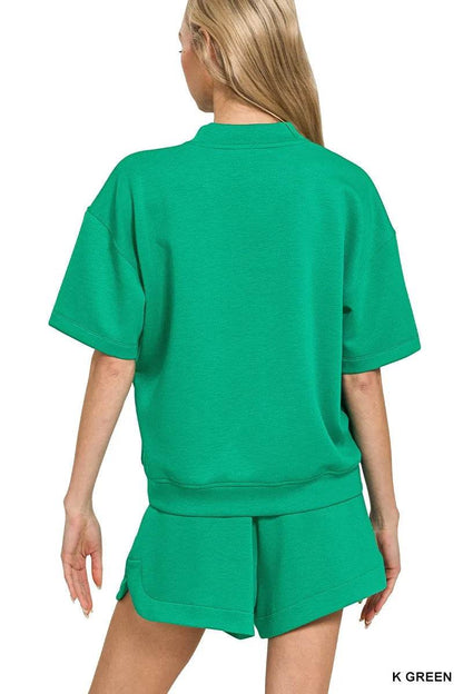 Zenana Scuba Short Sleeve T-Shirt and Shorts Set Trendsi ac72ce08a21c45c1a9e5246945c1b902-Max-Origin