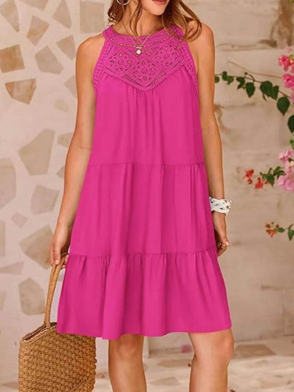 Ruffled Hem Lace Sleeveless Dress Hot Pink Trendsi ac7c5151-e4d7-4adc-9d6f-1d3f48ed1aa6-Max-Origin