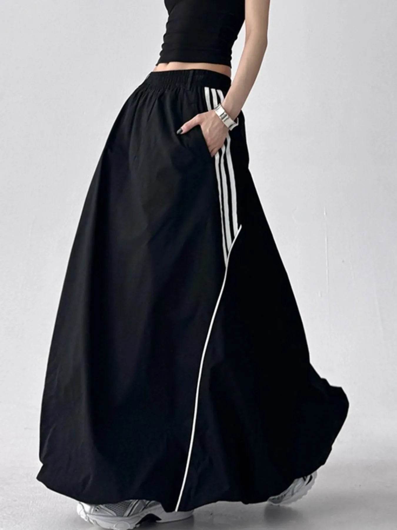 Striped Elastic Waist Maxi Skirt Trendsi ac86e202-768b-49f1-aebd-abbf434f630b-Max-Origin