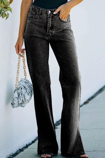 Side Slit Jeans with Pockets Trendsi ac9c21bc-d4a6-4c72-84f2-7d876ea9b085-Max