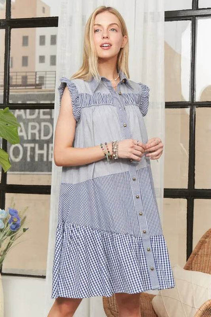 ADORA Button Down Textured Babydoll Dress Trendsi aca98856a5d64cd5ac0d63eb56a3df43-Max-Origin