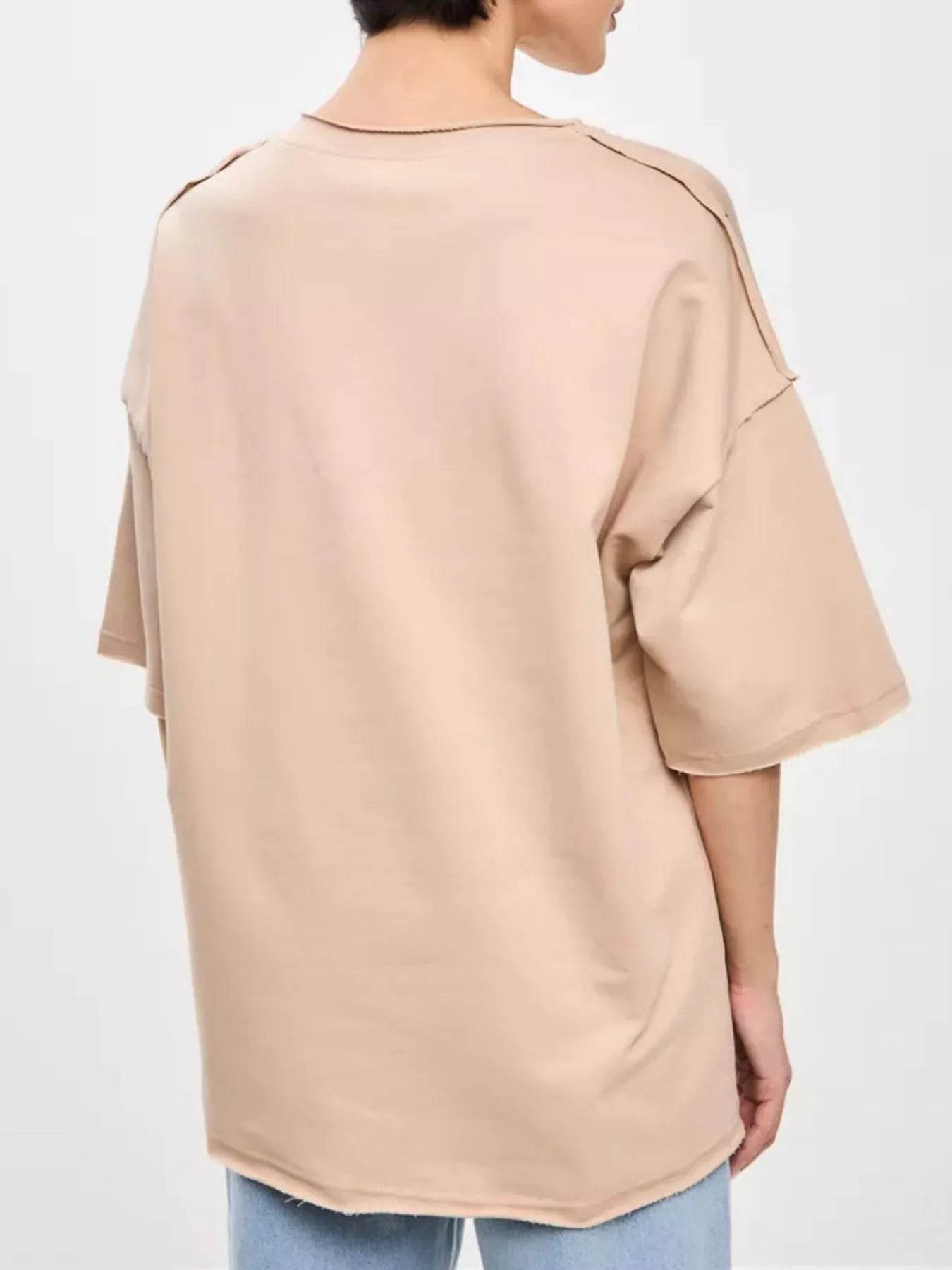 Round Neck Half Sleeve T-Shirt Trendsi acc31f2e-5fd6-4853-aaac-5f10814a7d35-Max-Origin