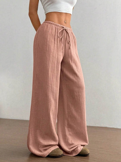 Drawstring Wide-Leg Casual Pants Trendsi acebf46833ea4b6c80db53426324a16b-Max-Origin