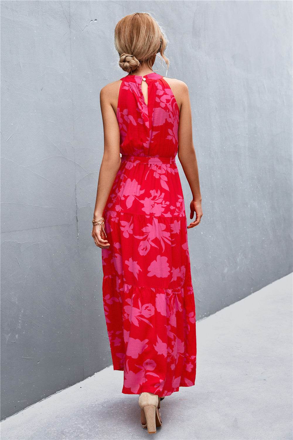 Printed Sleeveless Tie Waist Maxi Dress Trendsi ad0bc4424a8e4947a80ae90302b8e0f3-Max
